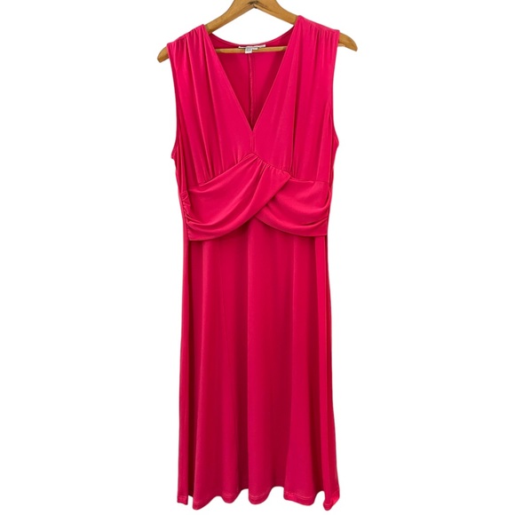 Lana‎ Lee Petite Pink Midi Vintage Dress, size Medium, EUC - Picture 2 of 13